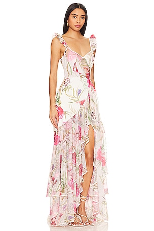 PatBO Viera Maxi Dress in Pink