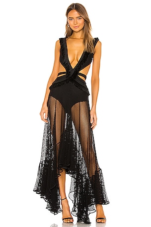 knee length dresses for ladies SELENE MESH PRINTED BEACH DRESS – PatBO