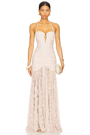 ROBE DE SOIRÉE AVEC LYCRA SEASHELL PatBO