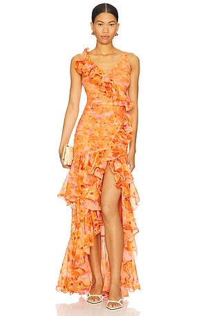 Myosotis Flutter Gown PatBO $950 NUEVO