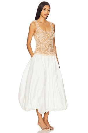 PatBO ROBE MI-LONGUE in White
