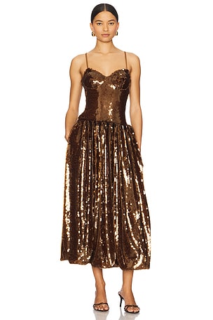SEQUIN ROBE MI-LONGUE PatBO