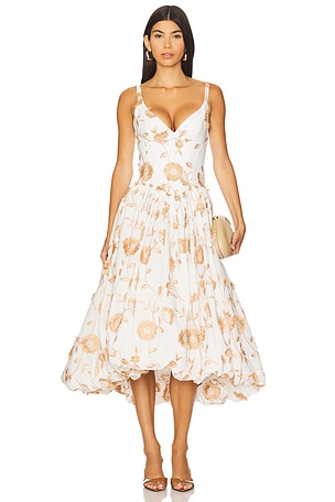 Botanical Midi Dress PatBO
