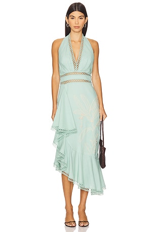 Candy Linen Midi Dress PatBO
