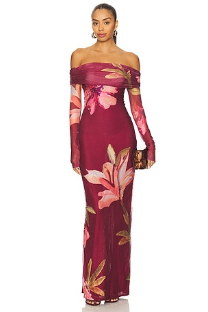 Delicata Tulle Maxi Dress PatBO