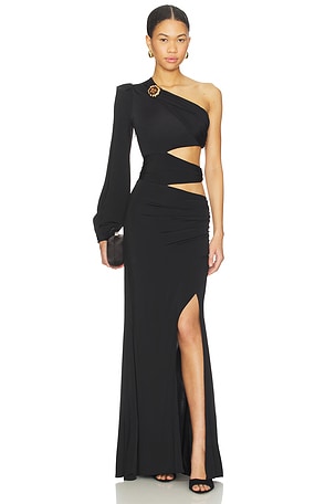 Moonlit Jersey One Sleeve Gown PatBO