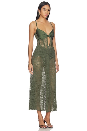 Patbo maxivestido sireN/A en color verde oliva