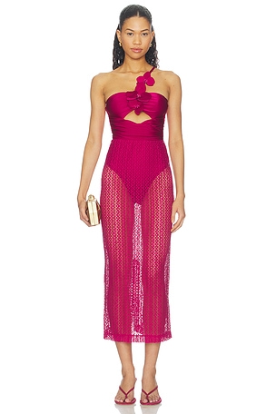 Petal Midi Dress PatBO