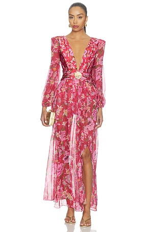 PEONY PRINT マキシドレス PatBO