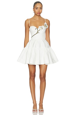 Blossom Poplin Orchid Mini Dress PatBO