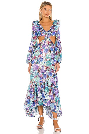 Blossom Cut Out Beach Dress PatBO