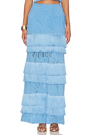 Fringe Lace Maxi SkirtPatBO$625