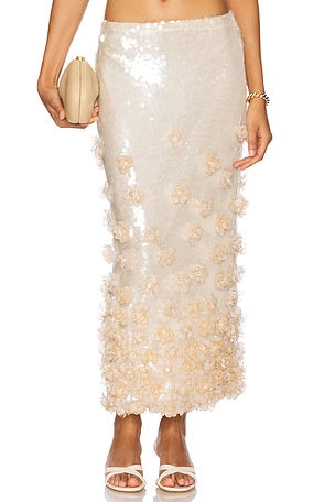 Sequin Midi Skirt PatBO