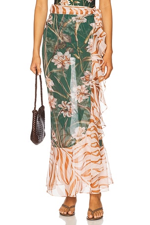 Bonatic Retro Wrap Skirt PatBO