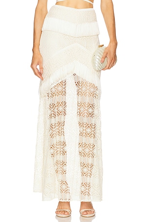 Samba Fringe Long Skirt PatBO