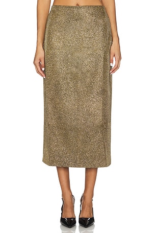 Weave Midi Skirt PatBO