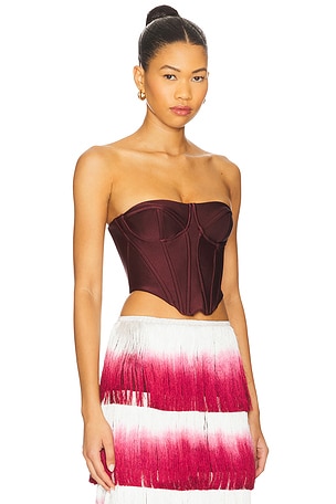PatBO Corset Top in Red
