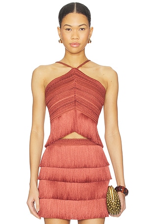 Amethyst Fringe Top PatBO