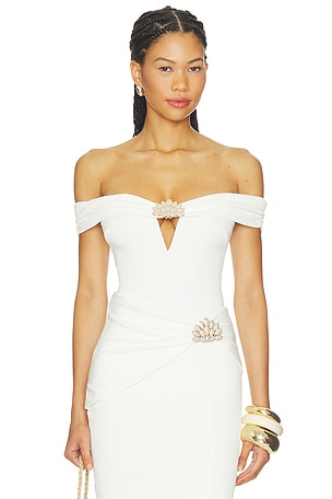 Cora Knit Off Shoulder Bodysuit PatBO