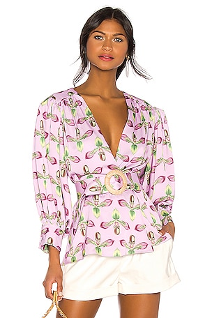 Belted Wrap Top PatBO