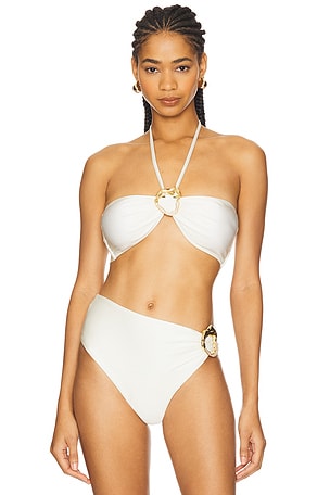 TOP BIKINI JERSEY SANDS METALLIC STONE PatBO