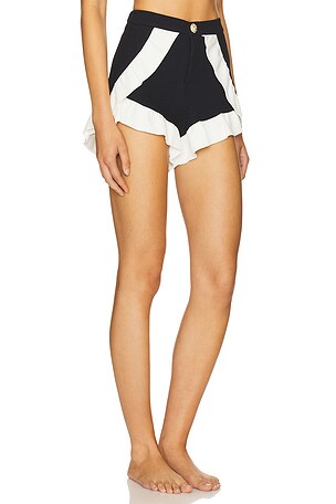 PatBO Merian Knit Short in Black