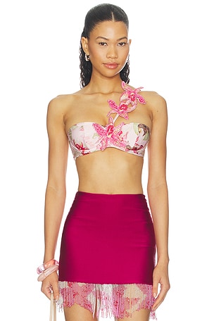 Orchid Bloom Bikini Top PatBO