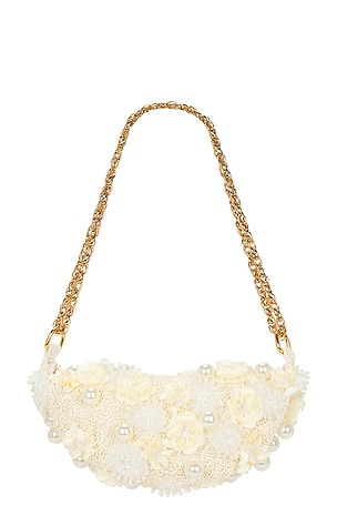 PatBO Bruma Flower Bag in Ivory
