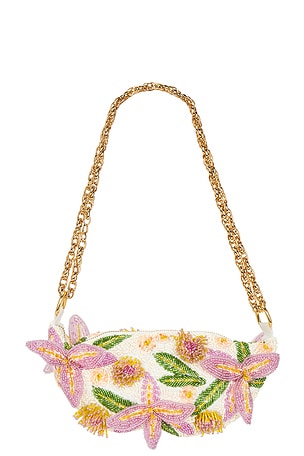 PatBO Bruma Embroidered Flower Bag in Pink