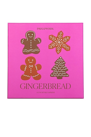 Piecework Gingerbread Cocktail Napkins in Beauty: NA