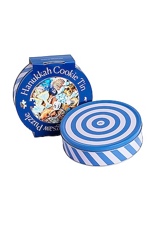 PUZZLE ROND HANUKKAH COOKIE TIN 750 PIECE ROUND PUZZLE Piecework