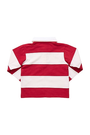 Pink Chicken Albert Rugby Shirt in Red,White