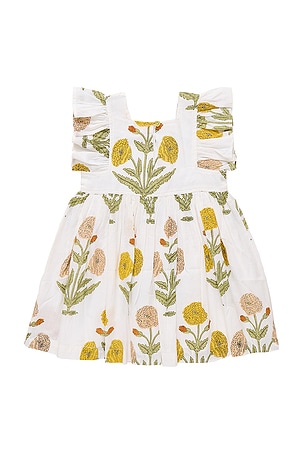 Pink Chicken Girls Elsie Dress in Mustard