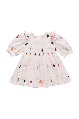 Girl Embroidery Brooke Dress Pink Chicken