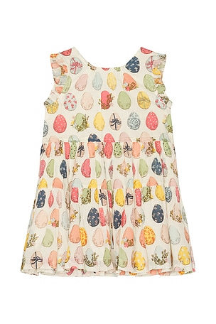 Girls Eloise Ruffle Dress Pink Chicken