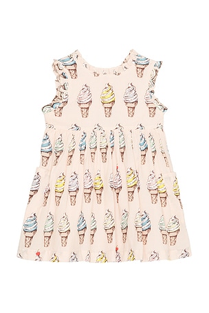 Girls Alyssa Dress Pink Chicken