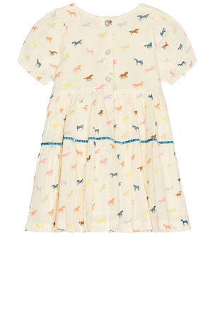 Pink Chicken Girls Charlie Dress in Ivory