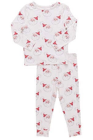 Kids Bamboo Pj Set Pink Chicken