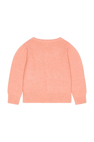 Pink Chicken Girls Bow Pocket Sweater in Mauve