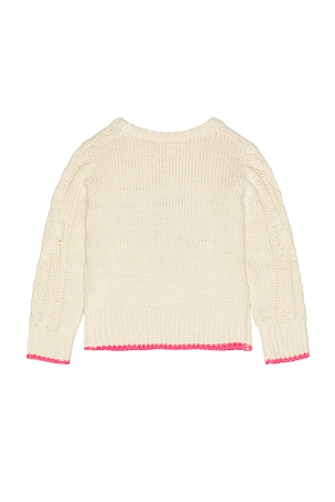 Pink Chicken Girls Haven Sweater in Cream