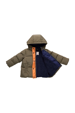 Pink Chicken Pete Puffer in Sage. Size 6. Also