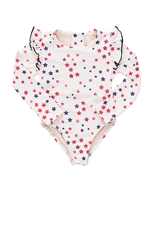 Girls Rachel One Piece Swimsuit Pink Chicken