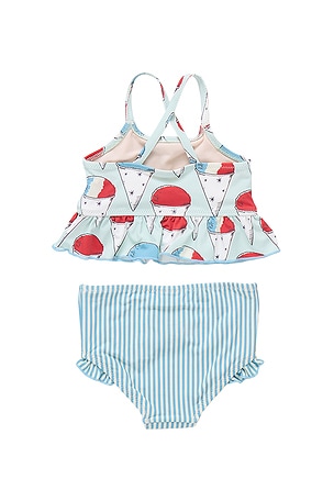 Pink Chicken Girls Joy Tankini in Baby Blue, Pink