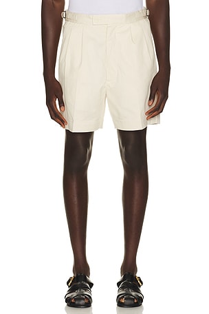 Blake Double Pleated Shorts Percival