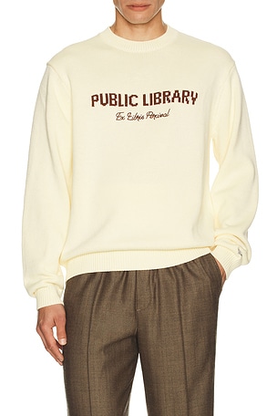 Public Library Knitted Crew Jumper Percival