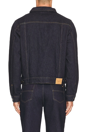 Percival Western Trucker Jacket in Blue