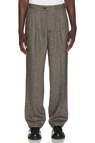 Wilde Birdseye Pleated Trousers Percival
