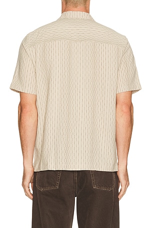 Percival Leland Cuban Shirt in Beige