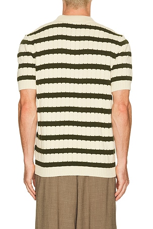 Percival stene knitted polo en color crema