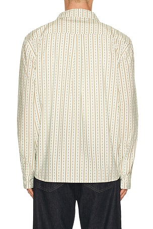 Percival Binding Oversized Pearce Shirt in White. Size XL/1X. Also